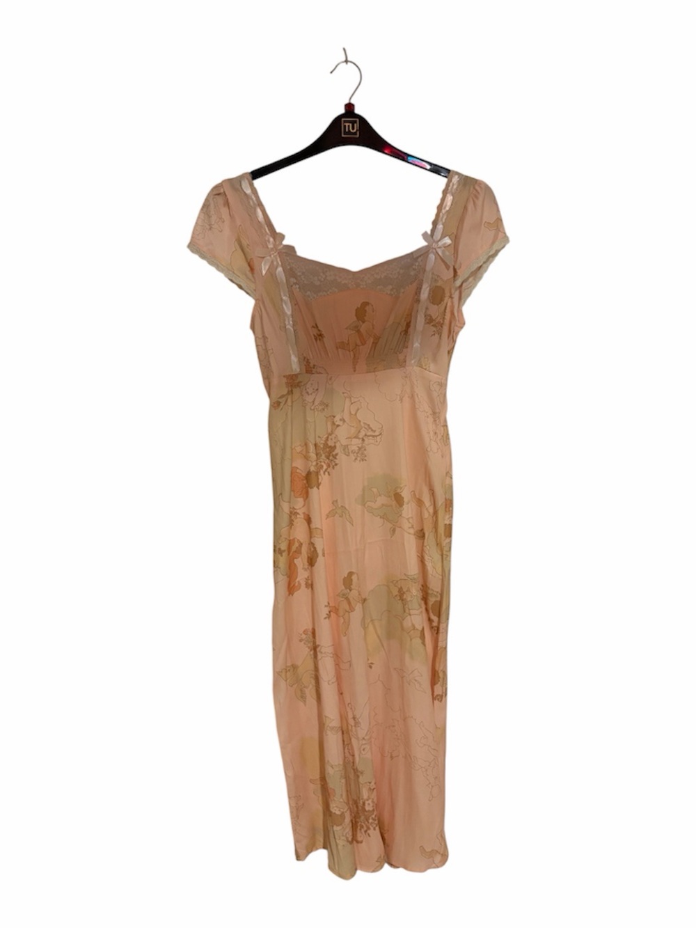 Kimchi Blue Urban Outfitters Cherub Angel Print Maxi Dress - Small (S)